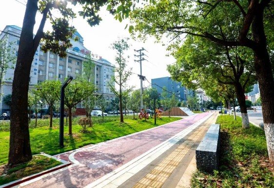 襄阳市樊城区拆墙透绿工程建设